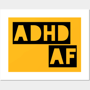 ADHD typographic design Posters and Art